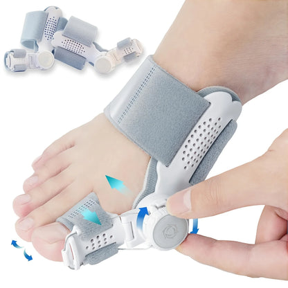 Rotatable Silicone Big Toe Separator Cushion, Left & Right Foot Toe Buffer Pad Daily Foot Care Supplies